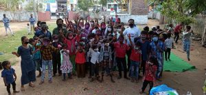 उड़िया बस्ती में मनाया होली का त्यौहार