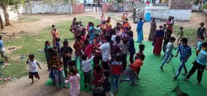 महिलाओं संग बच्चों ने मनाया फागोत्सव